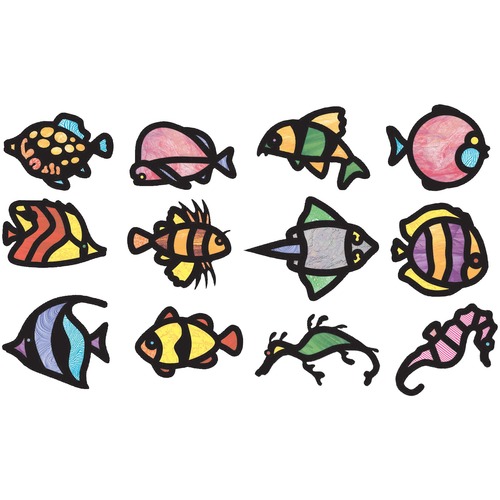Tropical Fish Stained Glass Frames - Creative Starters - ROY52087