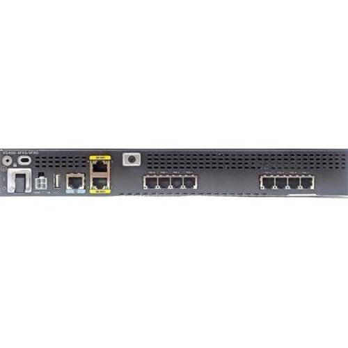 Cisco VG400 Analog Voice Gateway with 4 FXS and 4 FXO - 4 x FXS - 4 x FXO - USB - Gigabit Ethernet