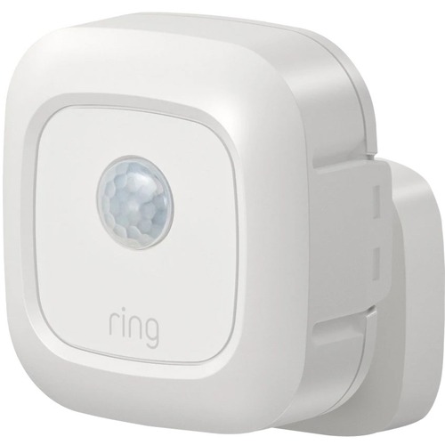 Ring Motion Sensing Light - 3.6" Height - 3.6" Width - LED Bulb - 35 lm Lumens - Flush Mount - White - for Stairway, Deck, Walkway, Home