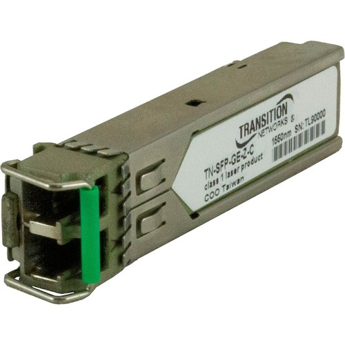 Transition Networks Cisco TN-SFP-GE-Z-C SFP (mini-GBIC) Module - For Data Networking, Optical Network - 1 x LC Duplex 1000Base-LX Network - Optical Fiber - Single-mode - Gigabit Ethernet, 1.25 Gigabit Ethernet - 1000Base-LX
