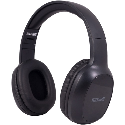 Maxell Bass13 Headset - Wireless - Bluetooth - Over-the-head - Circumaural - Black - Telephone Headsets & Accessories - MAX199793