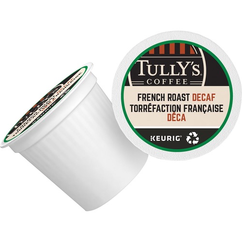 Tully's K-Cup Decaf French Roast Coffee 