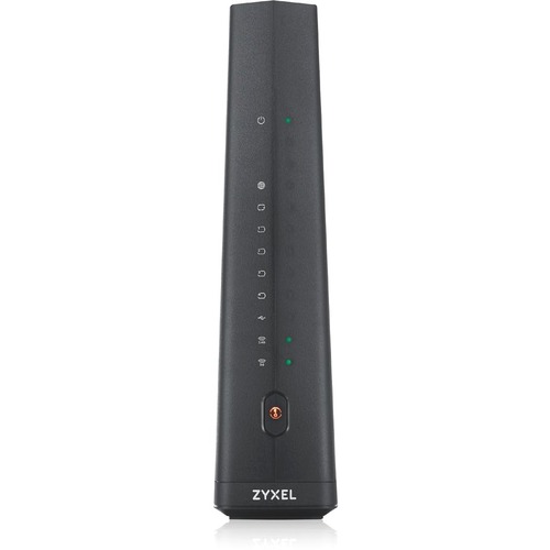 ZYXEL EMG6726-B10A Wi-Fi 5 IEEE 802.11ac Ethernet Wireless Router - 2.40 GHz ISM Band - 5 GHz UNII Band(7 x Internal) - 300 MB/s Wireless Speed - 4 x Network Port - 1 x Broadband Port - USB - Gigabit Ethernet - Desktop, Wall Mountable