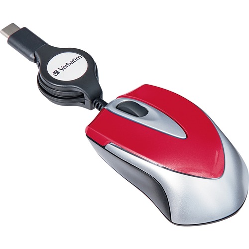 Picture of Verbatim USB-C Mini Optical Travel Mouse-Red