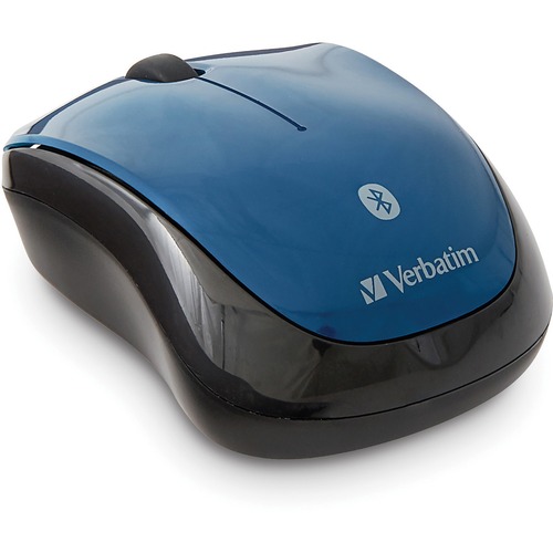 Verbatim Bluetooth Multi-Trac LED Tablet Mouse - Blue LED/Optical - Wireless - Bluetooth - Dark Teal - 1600 dpi - 3 Button(s) - Symmetrical - 1 Each