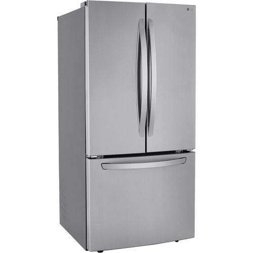 LG LRFCS2503S Refrigerator/Freezer - 25.10 ft³ - French Door - 2x Freezer Drawer(s) - 16.90 ft³ Net Refrigerator Capacity - 8.30 ft³ Net Freezer Capacity - 608 kWh per Year - Stainless Steel - LED Light