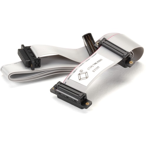 Black Box Flat Ribbon RS232 Cable - DB25 Male/Female to DB25 Male/Female, 5-ft. (1.5-m) - 5 ft Serial Data Transfer Cable for PC - First End: 1 x 25-pin DB-25 RS-232 Serial - Male, 1 x 25-pin DB-25 RS-232 Serial - Female - Second End: 1 x 25-pin DB-25 RS-