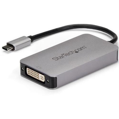 StarTech.com USB-C to DVI Adapter - Dual-Link Connectivity - Digital Only - Active Conversion - USB Type-C Dual-Link Video Converter - 2560x1600 - The USB-C to DVI adapter (digital only) supports dual-link resolutions up to 2560x1600 - With a compact desi