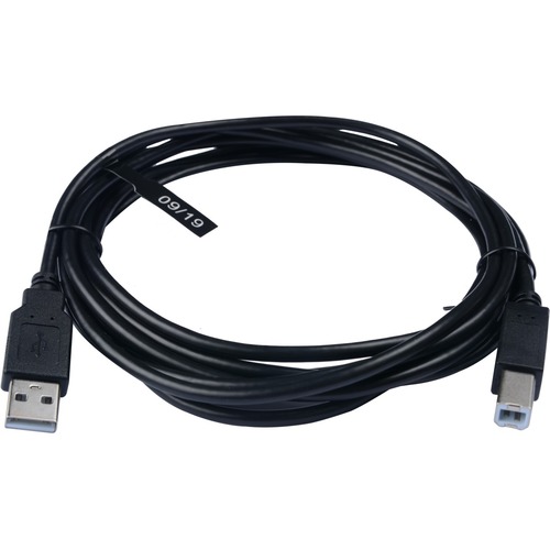 V7 USB A Male to USB B Male Cable USB 2.0 480 Mbps 3m/10ft Black - V7 Black USB Cable USB 2.0 A Male to USB 2.0 B Male 3m 10ft480 Mbps 28AWG Aluminum Mylar foil with BraidRoHS,CE,WEEE , USB A to USB B Male, Printer cable 3m / 10ft length