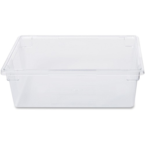 Rubbermaid Commercial 12.5-Gallon Food/Tote Box - Transporting, Storing - Dishwasher Safe - Clear - Plastic, Polycarbonate Body - 1 Each