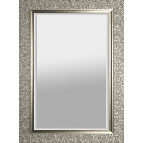 Lorell Mosaic Border Hanging Mirror - Silver Gray - 1 Each