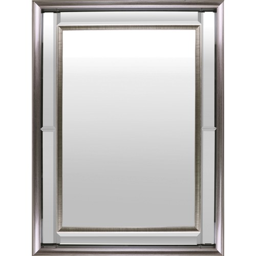 Lorell Hanging Mirror - Rectangular - Silver - 1 Each