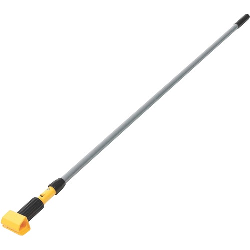 Rubbermaid Commercial Gripper 54" Aluminum Mop Handle - 54" Length - Yellow, Gray - Aluminum - 1 Each