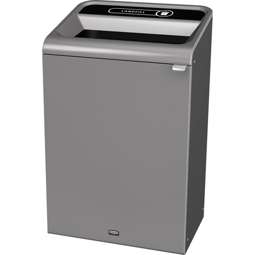 Rubbermaid Commercial Configure Waste Container - 33 gal Capacity - Smooth, Contoured Edge, Recyclable, Damage Resistant, Corrosion Resistance - 47.9"