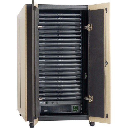 Tripp Lite by Eaton EdgeReady™ Micro Data Center, 21U, Quiet, 3 kVA UPS, Network Management and PDU, 120V Assembled/Tested Unit - EdgeReady Micro Data Center 21U Quiet 3000VA UPS PDU 24U Rack