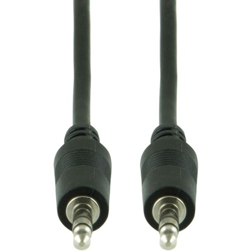 Ativa Auxiliary Audio Cable, Black - 6 ft Coaxial Audio Cable for MP3 Player, iPod, iPhone, Home Theater System, Speaker, Sound Card, Audio Device - First End: Mini-phone Stereo Audio - Second End: Mini-phone Stereo Audio - Black - 1