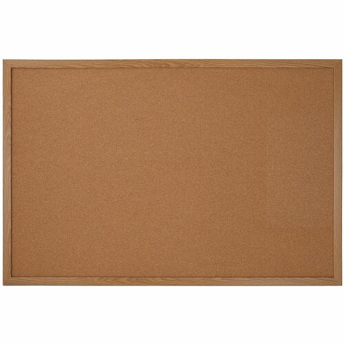 Office Depot® Brand Cork Bulletin Board, 24" X 36", Wood Frame With Oak ...