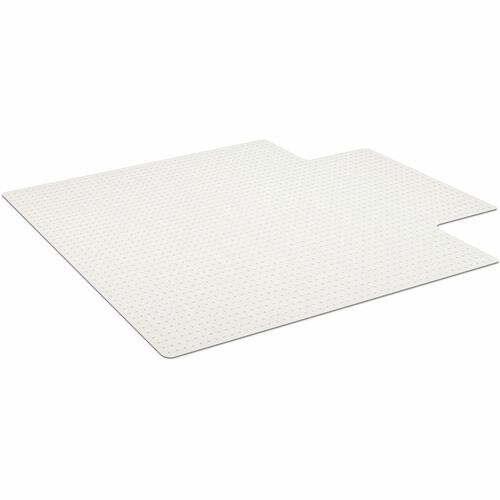 Realspace™ Advantage Commercial Pile Chair Mat, Wide Lip, 46" x 60" , Clear - Industrial-grade Carpet, Chair - 60" Length x 46" Width x 11" Thickness - Irregular - Vinyl - Clear - 1 Each