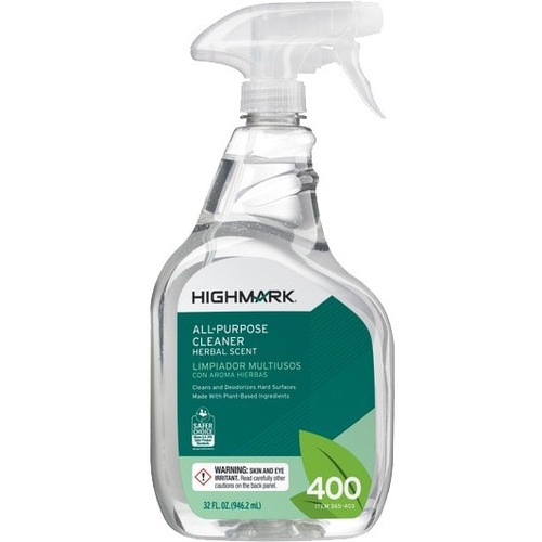 Highmark® All-Purpose Cleaner, Herbal Scent, 32 Oz Bottle, Case Of 12 - 32 fl oz (1 quart) - Floral Scent - 12 / Case - Deodorize