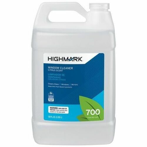 Highmark® Citrus-Scented Window Cleaner, 128 Oz Bottle - 128 fl oz (4 quart) - Fruit Scent - 1
