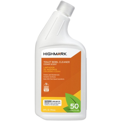 Highmark Toilet Bowl Cleaner, Cedar Scent, 24 Oz - 24 fl oz (0.8 quart) - Floral Scent - 1 - Deodorize