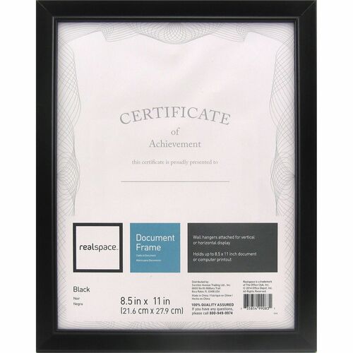 Realspace™ Photodocument Frame Cornell 8 12 X 11 Black