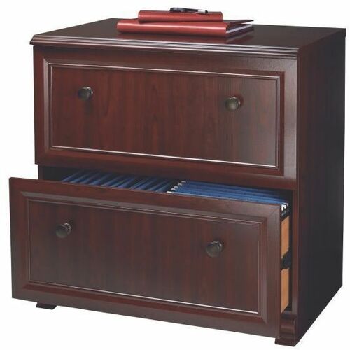 Realspace® Broadstreet 30”W Lateral 2Drawer File Cherry