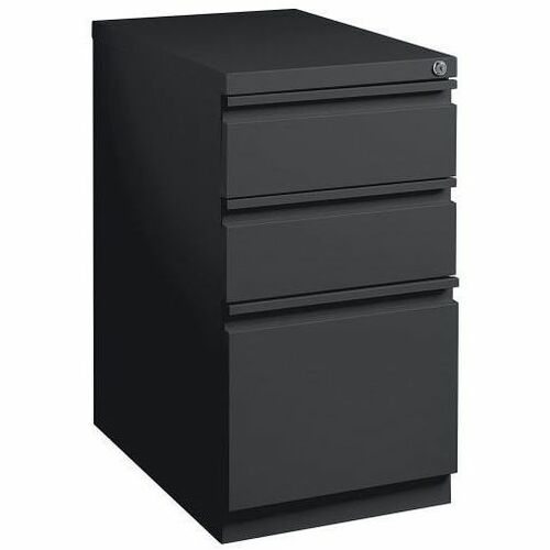 WorkPro® 20"D Vertical 3Drawer Mobile Pedestal File Black