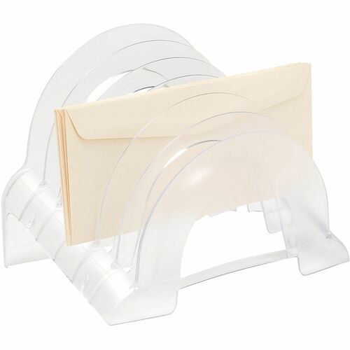 Office Depot® Brand Incline Sorter, 6 Compartments, Clear - 100 x Sheet - 6 Compartment(s) - Horizontal - 9.50" Height x 6.30" Width x 7.30" Depth - Clear - Plastic - 1 Each