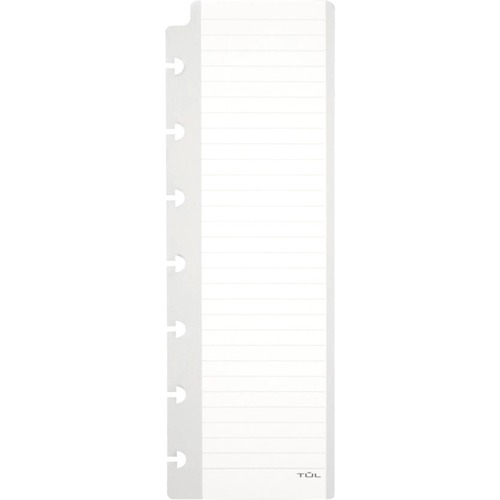 TUL Custom Note-Taking System Discbound Task Pads, 2in x 7 1/2in, 100 Pages (50 Sheets), Pack Of 3 - 50 Sheets - 100 Pages - 2" x 7.5" - White Paper - 3 / Pack