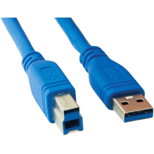 Ativa 6ft USB 3.0 Cable, Blue - USB Data Transfer Cable for Camera, Notebook, Smartphone, Tablet - First End: USB 3.0 - 480 Mbit/s - Blue - 1