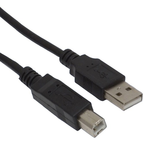 Ativa USB Device Cable, 3ft - 3 ft USB Data Transfer Cable for Camera, Notebook, Smartphone, Tablet - First End: USB - 480 Mbit/s - Black - 1