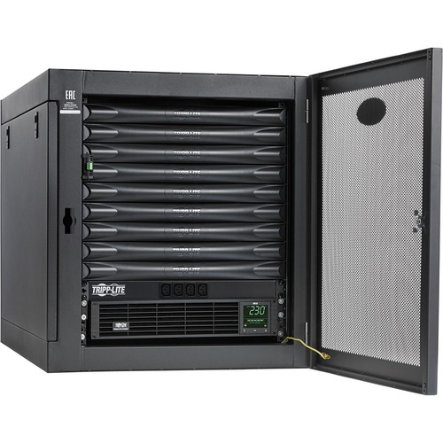 Tripp Lite by Eaton EdgeReady™ Micro Data Center - 9U, Heavy-Duty, Wall-Mount, 1.5 kVA UPS, Network Management and PDU, 230V Kit - EdgeReady Micro Data Center 9U Wallmount HD 1500VA UPS PDU Kit