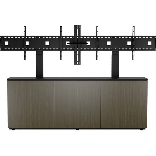 Avteq Thin 3-Bay Credenza - Up to 80" Screen Support - 29" (736.60 mm) Height x 79" (2006.60 mm) Width x 15" (381 mm) Depth - Veneer - TAA Compliant