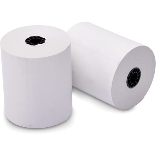 ICONEX 1-ply Blended Bond Paper POS Receipt Roll - 3 15/64" x 243 ft - 4 / Pack - White