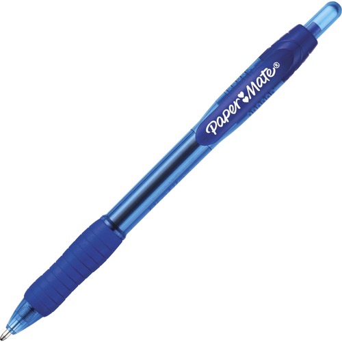 Paper Mate Profile Retractable Ballpoint Pen - Bold Pen Point - 1.4 mm Pen Point Size - Retractable - Blue - Blue Plastic Barrel - 36 / Box