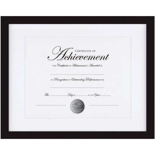 DAX Contemporary 11x14 Document Frame - 12.25" x 15.30" Frame Size - Holds 11" x 14" Insert - Rectangle - Horizontal, Vertical - 1 Each - Black