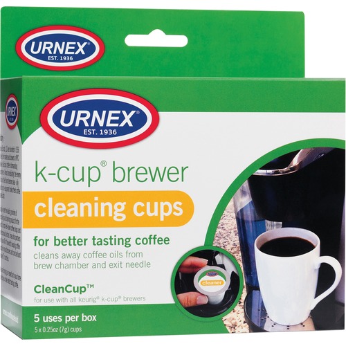 Weiman Urnex K-Cup Brewer Cleaning Cups - For Coffee Brewer - Phosphate-free, Odorless - 5 / Box - Multi