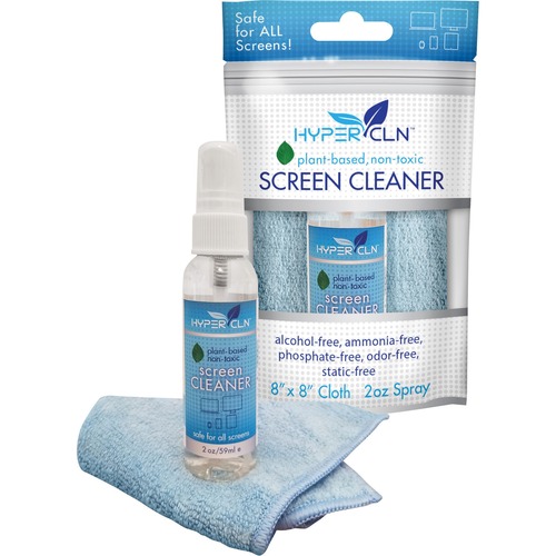 Falcon HyperClean Plant-based Screen Cleaner Kit - For Multipurpose - 2 fl oz - Anti-static, Non-toxic, Non-alcohol, Ammonia-free, Phosphate-free, Scratch-free - Spray Bottle - 1 Kit