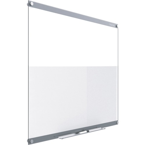 Quartet Infinity Customizable Dry-Erase Board - 36" (3 ft) Width x 24" (2 ft) Height - Clear/White Glass Surface - Rectangle - Horizontal/Vertical - Magnetic - Assembly Required - 1 Each