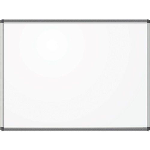 U Brands PINIT Frame Magnetic Dry Erase Board - 35" (2.9 ft) Width x 47" (3.9 ft) Height - White Painted Steel Surface - Silver Aluminum Frame - Rectangle - Horizontal/Vertical - Magnetic - 1 Each