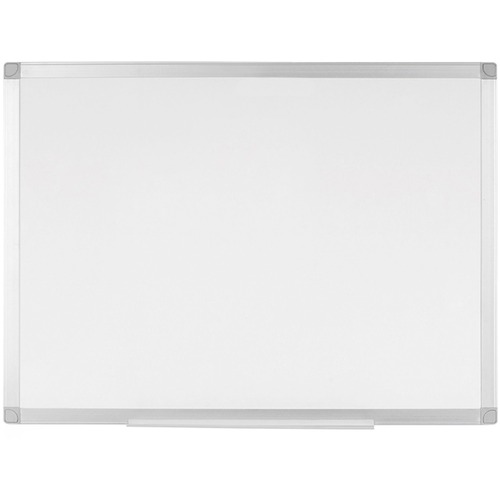 Bi-silque Ayda Porcelain Dry Erase Board - 24" (2 ft) Width x 18" (1.5 ft) Height - White Porcelain Surface - Aluminum Frame - Rectangle - Horizontal/Vertical - Magnetic - 1 Each