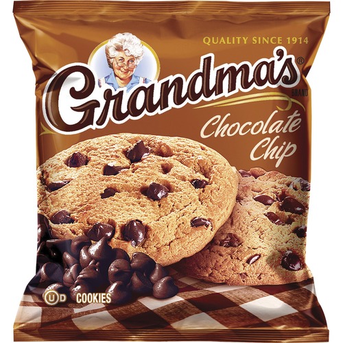 Quaker Oats Grandma's Chocolate Chip Cookies - Chocolate Chip - 2.50 oz - 60 / Carton