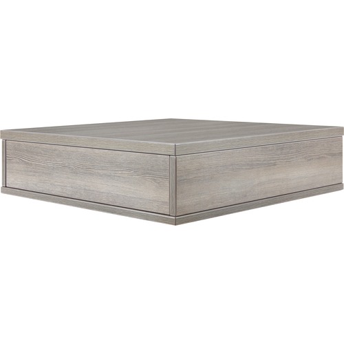 Lorell Contemporary Reception Collection Sectional Tabletop - 25.3" x 25.5"6.6" - Finish: Weathered Charcoal, Laminate