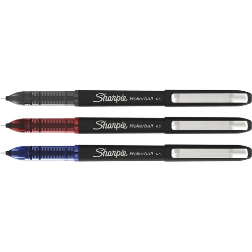 Sharpie Rollerball Pens - 0.5 mm Pen Point Size - 4 / Pack