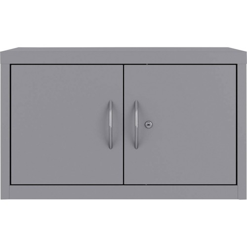 Lorell Makerspace Storage Steel Upper Cabinet - 30" x 13" x 18" - Wall Mountable - Platinum - Steel - Recycled