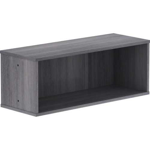 Lorell Panel System Open Storage Cabinet - 18.1" Height x 31.5" Width x 15.8" Depth - Charcoal - Laminate - 1 Each