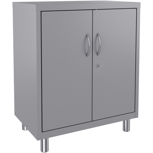 Lorell Makerspace Storage System Steel Cabinet - 30" x 18" x 36" - Storage Space, Modular - Gray - Steel - Recycled