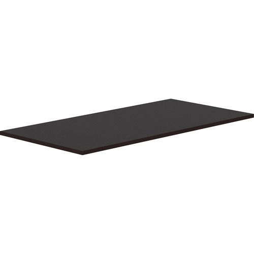 Lorell Relevance Electric Workstation Tabletop - 60" x 30" x 1" - Straight Edge - Finish: Espresso