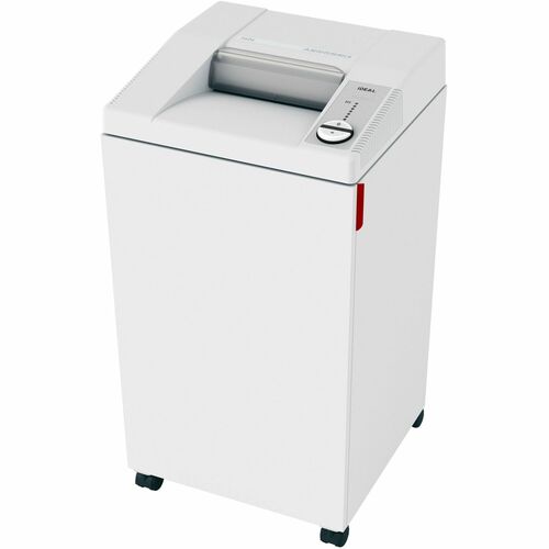 ideal. 2604 Strip-cut Paper Shredder - Continuous Shredder - Strip Cut - 30 Per Pass - for shredding Paper, Staples, Paper Clip, Credit Card, CD, DVD - 0.187" Shred Size - P-2 - 18 ft/min - 10.25" Throat - 26 gal Wastebin Capacity - 745.70 W - TAA Complia